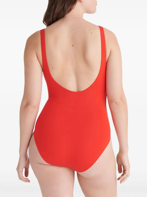 Tribune square-neck swimsuit